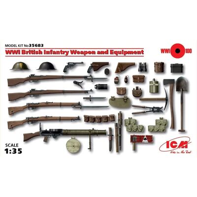 Figurines modèles d'infanterie britannique WWI ICM 35683 - Figurines historiques - Publicité Figurines modèles d'infanterie britannique WWI ICM 35683 - Figurines historiques - Publicité
