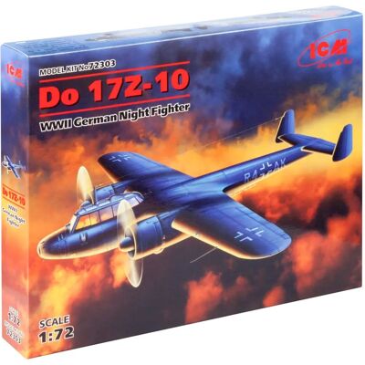 ICM Dornier Do 17Z-10 - 1:72 WWII Deutscher Nachtjäger Bausatz ICM Dornier Do 17Z-10 - 1:72 WWII Deutscher Nachtjäger Bausatz
