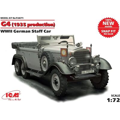 ICM G4 (1939 Produktion) WWII Deutsches Staff Car - Militärmodell ICM G4 (1939 Produktion) WWII Deutsches Staff Car - Militärmodell
