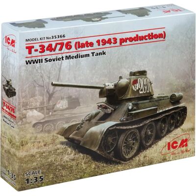 ICM Russische T-34/76 Modellbausatz - WWII Sowjetischer Mitteltank ICM Russische T-34/76 Modellbausatz - WWII Sowjetischer Mitteltank