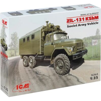 ICM ZIL-131 KShM Militärmodellbausatz - 1:35 - Langlebiger Kunststoff ICM ZIL-131 KShM Militärmodellbausatz - 1:35 - Langlebiger Kunststoff