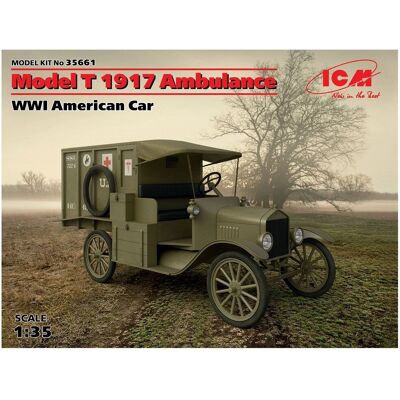 ICM 1:35 Modell T 1917 Ambulanz WWI Militärbausatz ICM 1:35 Modell T 1917 Ambulanz WWI Militärbausatz
