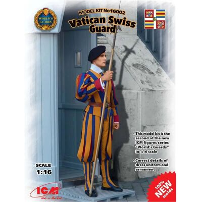 ICM Vatikan Schweizer Garde Modellfigur - 1:16 ICM Vatikan Schweizer Garde Modellfigur - 1:16