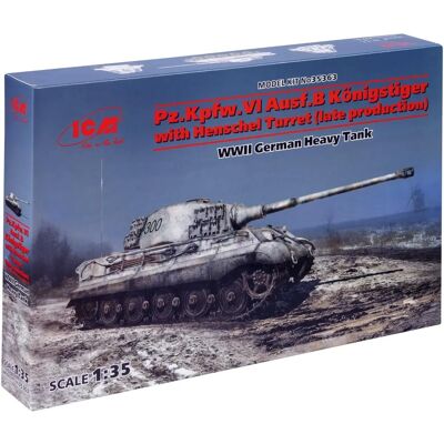 ICM 1:35 Maßstab Pz.Kpfw.VI Ausf.B Königstiger mit Henschel Turm - Militärmodellbausatz ICM 1:35 Maßstab Pz.Kpfw.VI Ausf.B Königstiger mit Henschel Turm - Militärmodellbausatz