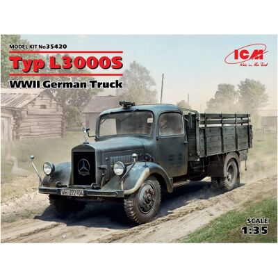 ICM L3000S Zweiter Weltkrieg Deutscher Lastwagen Bausatz - 1:35 ICM L3000S Zweiter Weltkrieg Deutscher Lastwagen Bausatz - 1:35