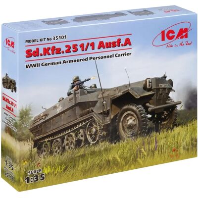 Tamiya Sd.Kfz.251/1 Ausf.A WWII Deutscher Schützenpanzer - Modellbausatz Tamiya Sd.Kfz.251/1 Ausf.A WWII Deutscher Schützenpanzer - Modellbausatz