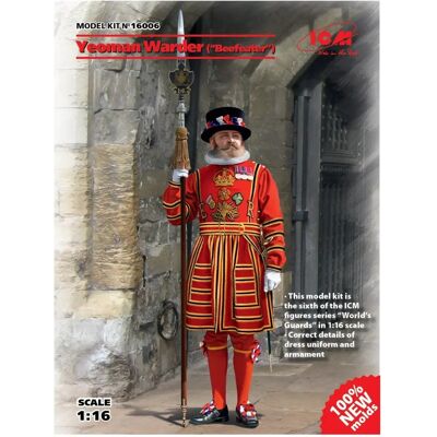 Figurines Modèle Yeoman Warder Beefeater ICM - Échelle 1:16 - Publicité Figurines Modèle Yeoman Warder Beefeater ICM - Échelle 1:16 - Publicité