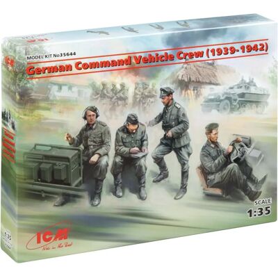 ICM Duitse Commandovoertuig bemanning 1:35 - Historische Figuren ICM Duitse Commandovoertuig bemanning 1:35 - Historische Figuren