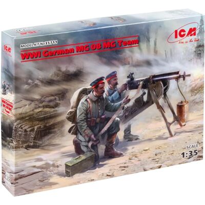 ICM Modellbausatz - Deutsches MG08 MG Team - 1/35 Skala ICM Modellbausatz - Deutsches MG08 MG Team - 1/35 Skala