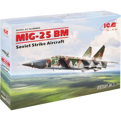 ICM Mikoyan MiG-25BM Sowjetisches Angriffsflugzeug Modellbausatz - 1:48 ICM Mikoyan MiG-25BM Sowjetisches Angriffsflugzeug Modellbausatz - 1:48
