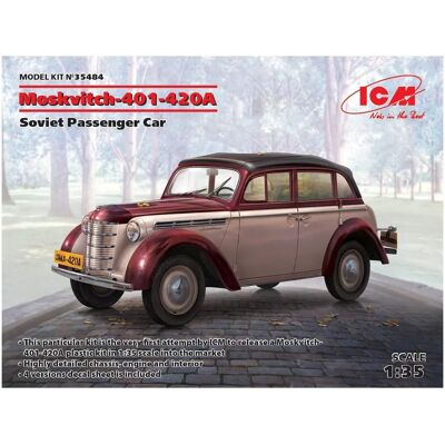 Ukrainisches Moskvitch-401-420A Modellbausatz - 1:35 Passagierauto Ukrainisches Moskvitch-401-420A Modellbausatz - 1:35 Passagierauto