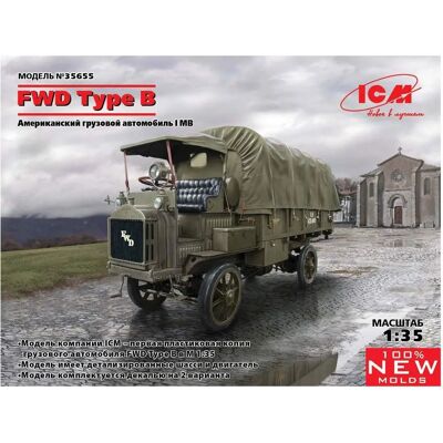ICM FWD Type B WWI US Army Truck - Maßstab 1:35 Bausatz ICM FWD Type B WWI US Army Truck - Maßstab 1:35 Bausatz