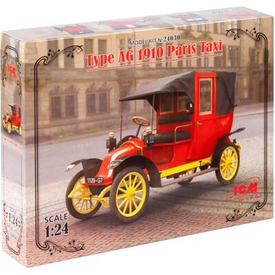 ICM Renault Type AG 1910 Paris Taxi - Modellbausatz ICM Renault Type AG 1910 Paris Taxi - Modellbausatz
