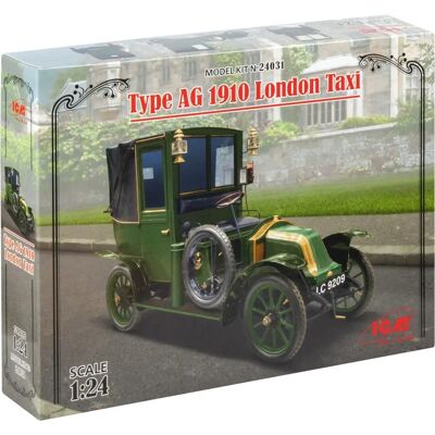 ICM AG 1910 London Taxi Modellbausatz - Maßstab 1:24 - Flugzeugdetail ICM AG 1910 London Taxi Modellbausatz - Maßstab 1:24 - Flugzeugdetail