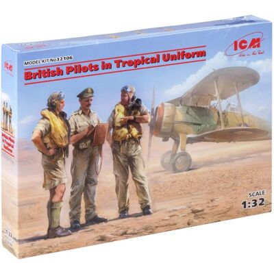 ICM Pilotes Britanniques Uniforme Tropical - Figurines - Publicité ICM Pilotes Britanniques Uniforme Tropical - Figurines - Publicité