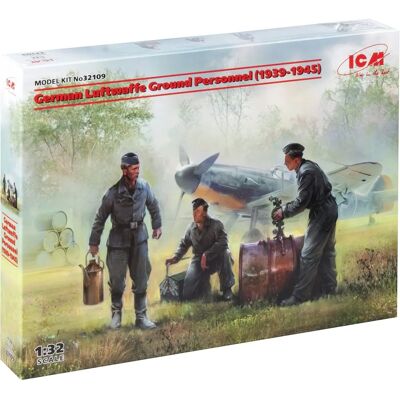 Kit de Personnel au Sol de la Luftwaffe Allemande 1:32 - Modèle d'Avion - Publicité Kit de Personnel au Sol de la Luftwaffe Allemande 1:32 - Modèle d'Avion - Publicité