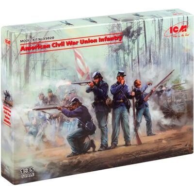 ICM 1:35 Bürgerkrieg Union Infanterie Flugzeugmodell - Modellbausatz ICM 1:35 Bürgerkrieg Union Infanterie Flugzeugmodell - Modellbausatz