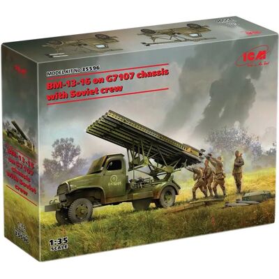 ICM BM-13-16 Militärmodellbausatz - 1:35 - Sowjetisches Personal - G7107 ICM BM-13-16 Militärmodellbausatz - 1:35 - Sowjetisches Personal - G7107