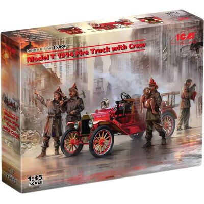 ICM Ford 1914 Feuerwehrauto Kunststoffmodell - 1:35 - Militär ICM Ford 1914 Feuerwehrauto Kunststoffmodell - 1:35 - Militär