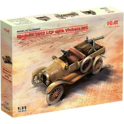 ICM Modell T 1917 LCP mit Vickers MG - 1:35 Militärmodellbausatz ICM Modell T 1917 LCP mit Vickers MG - 1:35 Militärmodellbausatz