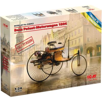 ICM Benz Patent-Motorwagen 1886 Maßstab 1:24 - Modellbausatz ICM Benz Patent-Motorwagen 1886 Maßstab 1:24 - Modellbausatz