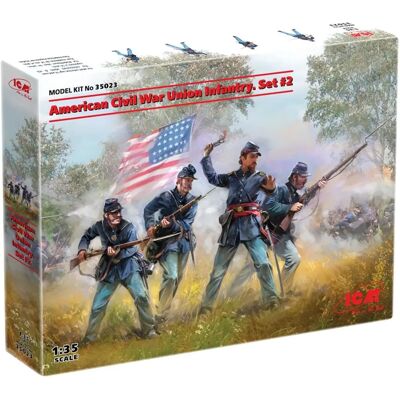 ICM Infanterie der Unionsarmee Set 2 - Modellfigur ICM Infanterie der Unionsarmee Set 2 - Modellfigur