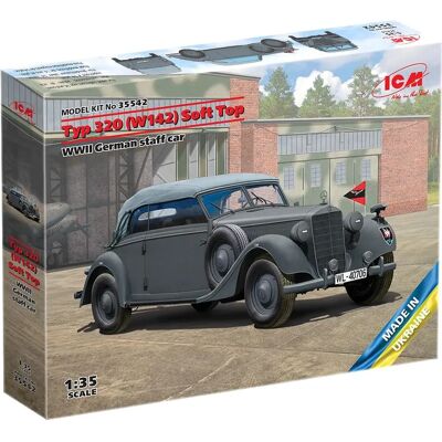Nippon-Mart ICM Deutschland Typ320 Cabrio Soft Top Modell 35542 - Modellauto Nippon-Mart ICM Deutschland Typ320 Cabrio Soft Top Modell 35542 - Modellauto