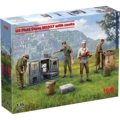 Stufa da campo US M1937 con cuochi - Scala 1:35 Stufa da campo US M1937 con cuochi - Scala 1:35