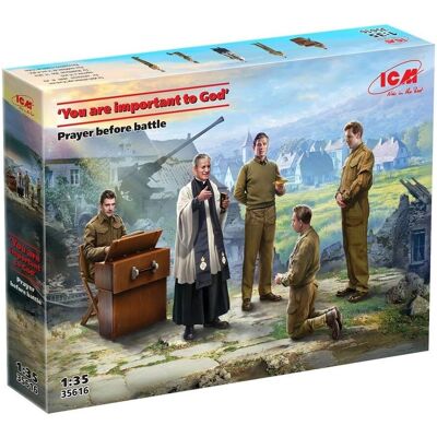 ICM - Historische Figur Modellbausatz - Gebet vor der Schlacht - 1/35 ICM - Historische Figur Modellbausatz - Gebet vor der Schlacht - 1/35