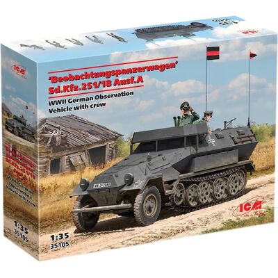 ICM Deutsches Beobachtungsfahrzeug Modell - 1/35 - WWII ICM Deutsches Beobachtungsfahrzeug Modell - 1/35 - WWII