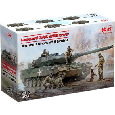 ICM Leopard 2A6 Modellbausatz - 1/35 Maßstab Militärfahrzeug ICM Leopard 2A6 Modellbausatz - 1/35 Maßstab Militärfahrzeug