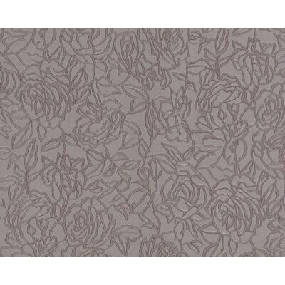 EDEM Papel Pintado Floral - No Tejido - 9040-22 - Gris Marrón Brillante - 1.06m x 10.05m EDEM Papel Pintado Floral - No Tejido - 9040-22 - Gris Marrón Brillante - 1.06m x 10.05m
