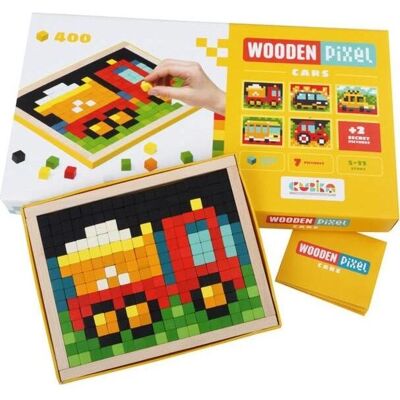 Puzzle in legno Cubika con immagini di veicoli - Giocattolo educativo Puzzle in legno Cubika con immagini di veicoli - Giocattolo educativo