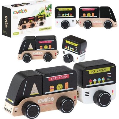 Cubika 15542 Natur Holz Food Truck - Food Truck Cubika 15542 Natur Holz Food Truck - Food Truck