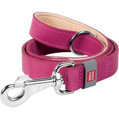 Laisse en cuir naturel Waudog - 20mm de large, 122cm de long, rose - Publicité Laisse en cuir naturel Waudog - 20mm de large, 122cm de long, rose - Publicité