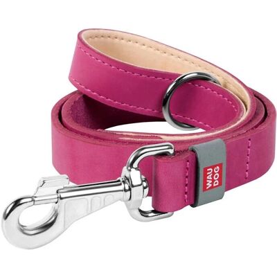 Waudog Natürliche Leder Hundeleine - 25mm breit, 122cm lang, Rosa - Hundeleine Waudog Natürliche Leder Hundeleine - 25mm breit, 122cm lang, Rosa - Hundeleine
