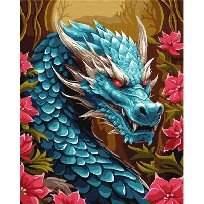 Ideyka - Der mächtige Drache - Painting by numbers kit Ideyka - Der mächtige Drache - Painting by numbers kit