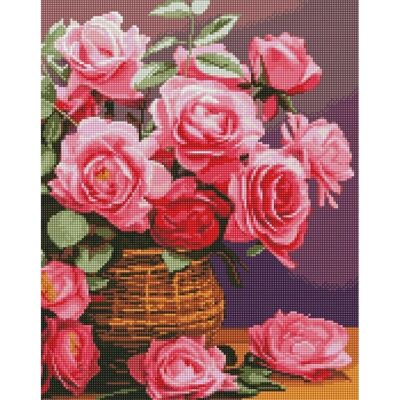 Ideyka Bunte Rosen Diamant Mosaik - 40x50cm - Diamantmosaik-Kunst Ideyka Bunte Rosen Diamant Mosaik - 40x50cm - Diamantmosaik-Kunst