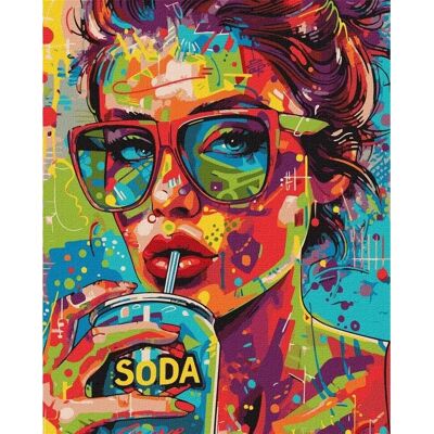 Ideyka - Mädchen mit Limonade - Painting by Numbers Kit Ideyka - Mädchen mit Limonade - Painting by Numbers Kit