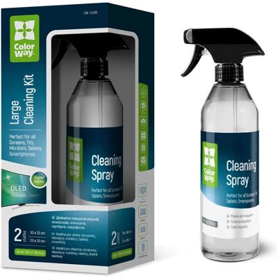 COLORWAY - CW-5500 - 550 ml - 2 microfiber cloths - Cleaning kit COLORWAY - CW-5500 - 550 ml - 2 microfiber cloths - Cleaning kit