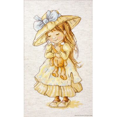 Luca-S Zestaw do haftu krzyżykowego - Wielokolorowy 14,5x27cm Luca-S Zestaw do haftu krzyżykowego - Wielokolorowy 14,5x27cm