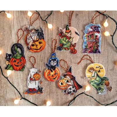 Letstitch Plastkanvas Halloween 8-pack - Pysselset Letstitch Plastkanvas Halloween 8-pack - Pysselset