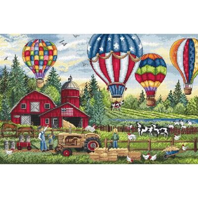 Kit de Broderie Singer - Point de Croix - Montée en Ballon Kit de Broderie Singer - Point de Croix - Montée en Ballon
