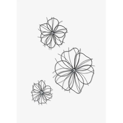 bonprix Stina Wanddeko-Set - 3-teilig - Schwarz bonprix Stina Wanddeko-Set - 3-teilig - Schwarz