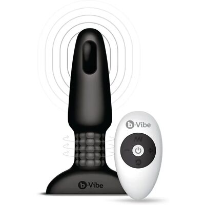 b-Vibe Contrôle à Distance Rechargeable Plug Anal Vibrant - Noir b-Vibe Contrôle à Distance Rechargeable Plug Anal Vibrant - Noir