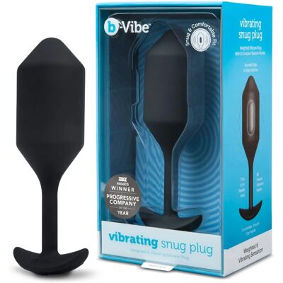 B-VIBE Snug Plug 4 XL - Plug Anale - Nero - Vibrazione B-VIBE Snug Plug 4 XL - Plug Anale - Nero - Vibrazione
