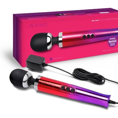 Le Wand Diecast Plug-In Vibratore - Rosa - Bastone da massaggio Le Wand Diecast Plug-In Vibratore - Rosa - Bastone da massaggio