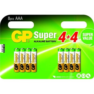 GP Batterien GP 5507 Alkalische AAA Batterien - 4 Stück GP Batterien GP 5507 Alkalische AAA Batterien - 4 Stück