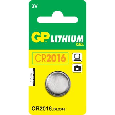 GP Batterien CR2016 Lithium Knopfzelle - Batterie GP Batterien CR2016 Lithium Knopfzelle - Batterie