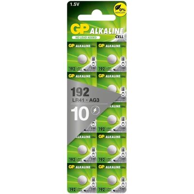 Bateria LR41 GP - Alkaliczna - 10 szt. Bateria LR41 GP - Alkaliczna - 10 szt.